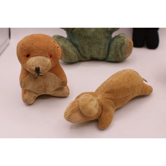 Lot 6 Vintage Plush Rubber Face Doll Stuffed Animal Toys NEED REPAIR SAVE THEM! - Picture 5 of 13